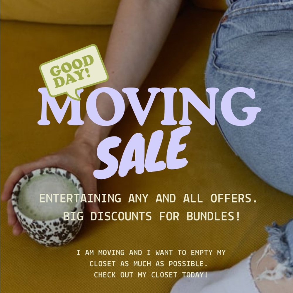 Moving Sale Announcement